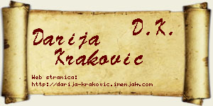Darija Kraković vizit kartica